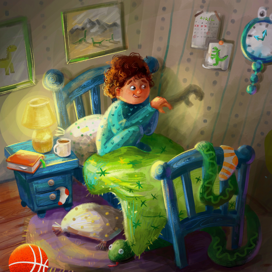 Ілюстрації до дитячої книги «Монстр під моїм ліжком»